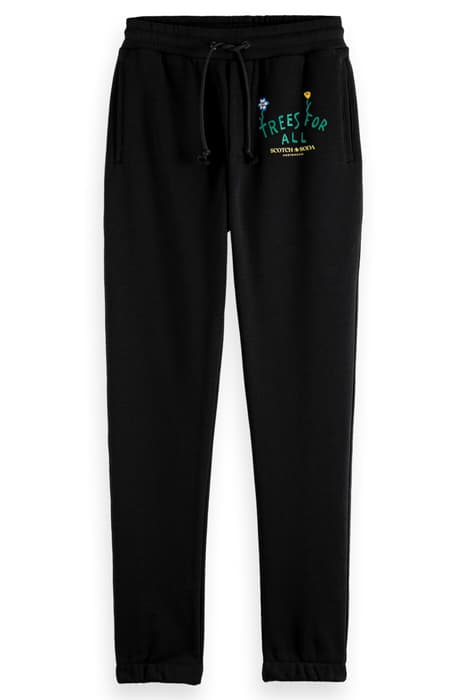 TREES FOR ALL - UNISEX SWEATPANTS BLACK by Scotch & Soda