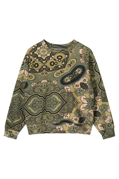 SWEATER BIG PAISLEY ON COTTON SWEAT MULTICOLOUR by Summum Woman