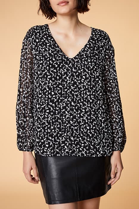 CONNY - BLACK BLOUSE WITH SPARKLE PRINT by ONE STEP