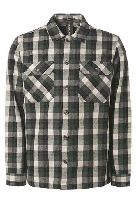 OVERSHIRT BUTTON CLOSURE BRUSHED CHECK RESPONSIBLE CHOICE DA by No Excess