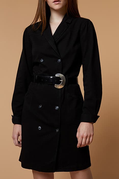 RAVEL - BLACK DENIM TRENCH DRESS by ONE STEP