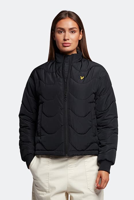 FUNNEL NECK JACKET JET BLACK by Lyle & Scott