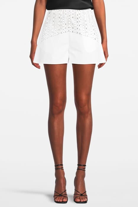 NEAL SHORTS POPELINE RADIANT WHITE by PINKO