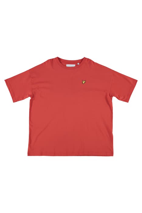 OVERSIZED T-SHIRT SELVEDGE RED by Lyle & Scott