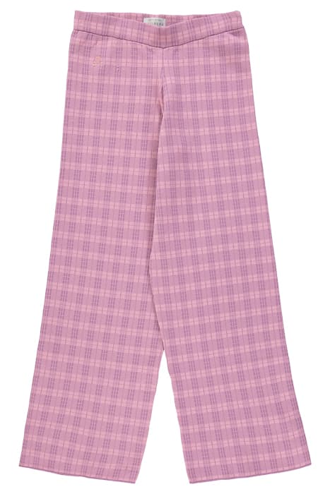 CHECKS PANTS GIRLS PINK CHECK by Scalpers