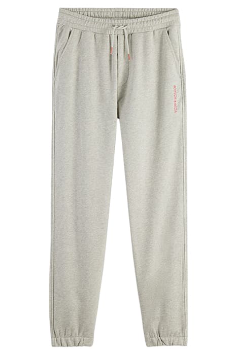 UNISEX SWEATPANTS IN ORGANIC COTTON GREY MELANGE by Scotch & Soda