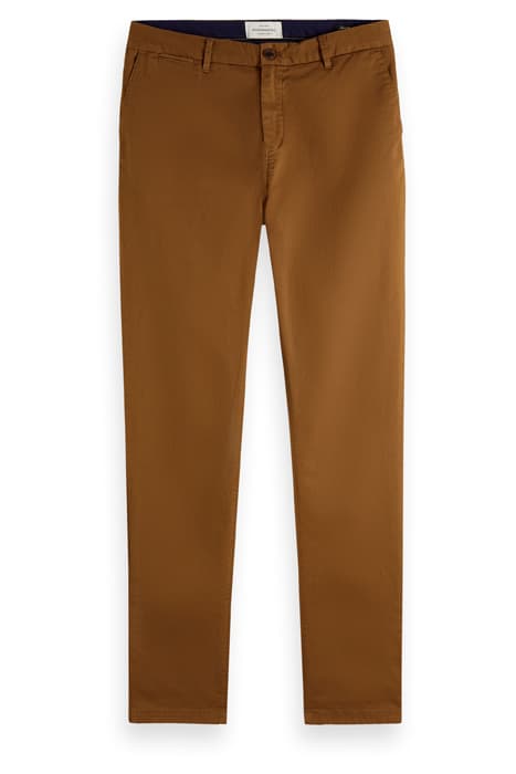 NOS STUART - CLASSIC REGULAR SLIM FIT CHINO WALNUT by Scotch & Soda