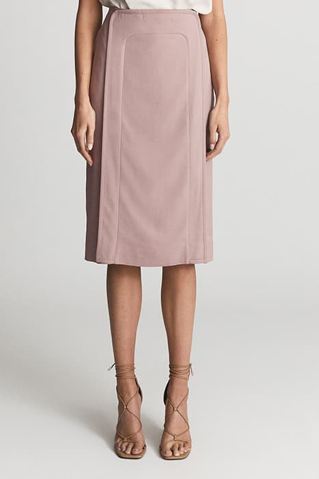 MARTY-TIPPED SKIRT NUDE by Reiss