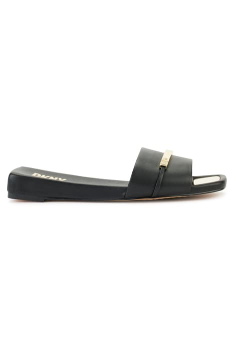 ALAINA - FLAT SLIDE BLK/GOLD by DKNY