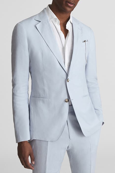 KIN-SB 2B NOTCH LINEN BLA POWDER BLUE by Reiss