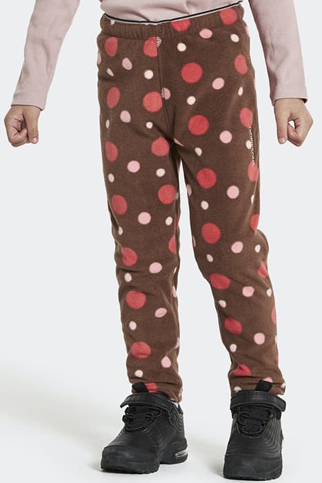 MONTE KIDS PANTS PR SMALL DOTTED BROWN PRINT by Didriksons