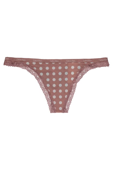 THONG GRID DOT_RED GRAPE by Calvin Klein