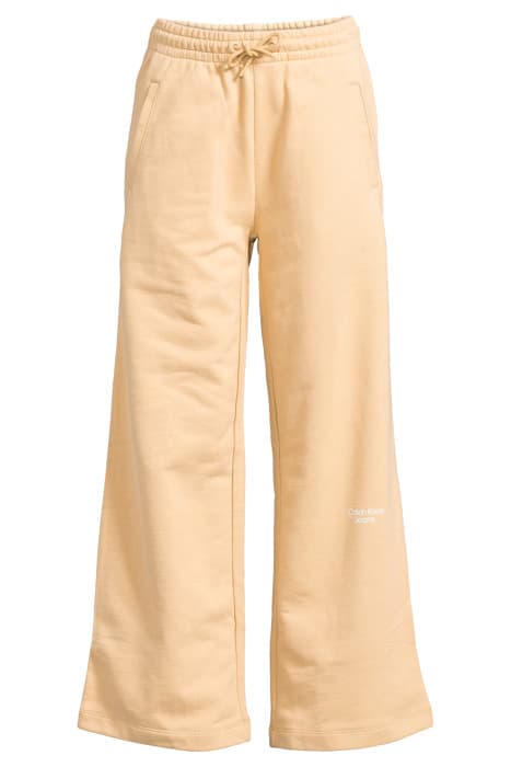 EO/ WIDE LEG JOG PAN TAWNY SAND by Calvin Klein