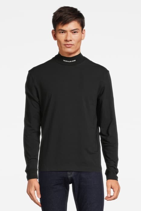 EO/ LS HIGH NECK TEE CK BLACK by Calvin Klein