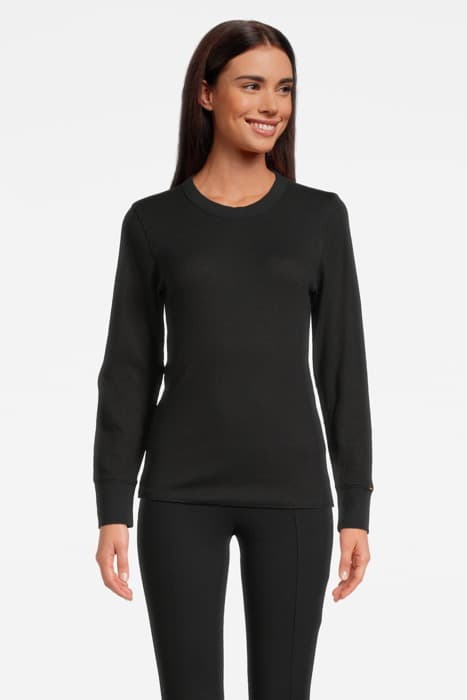 LONG SLEEVE CREWNECK BLACK by Calvin Klein