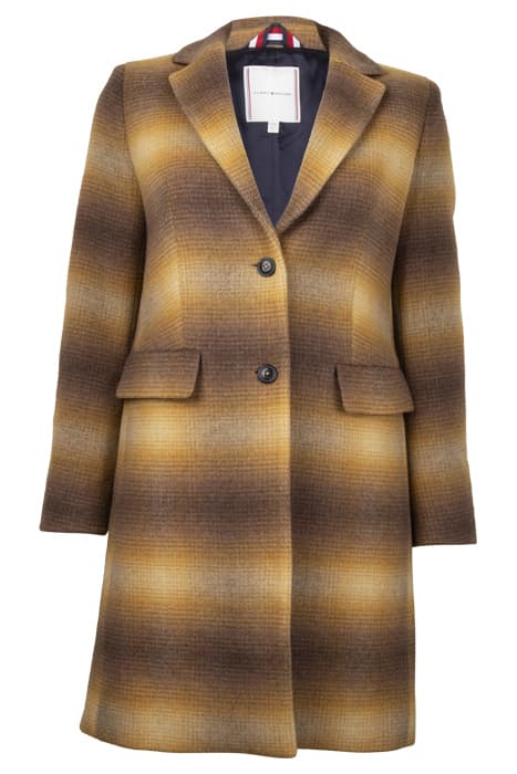 EO/ WOOL CHECK COAT by Tommy Hilfiger