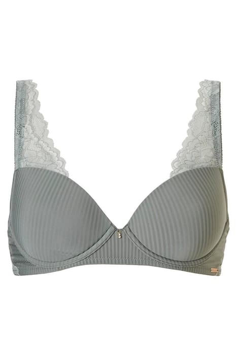 CO BRA TSHIRT DONNA STRIPE LACE BRIGHT GREY by Livera