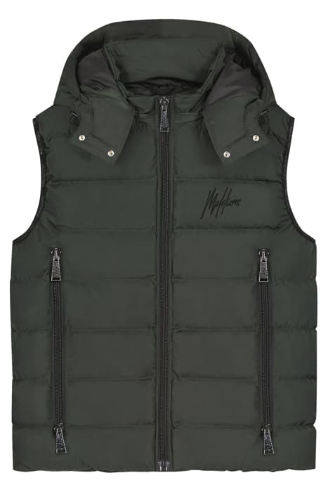 MALELIONS MEN TRAVIS BODYWARMER 2.0 DARK GREEN by Malelions