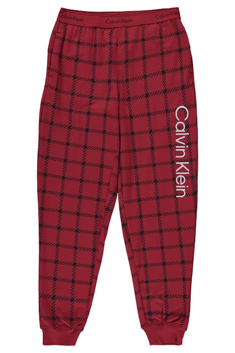 JOGGER MEN'S WINDOW PANE_RUSTIC RED by Calvin Klein