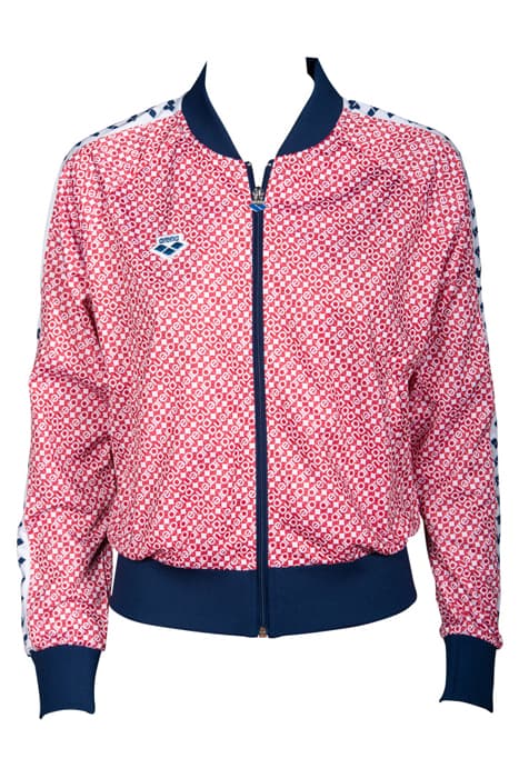 W RELAX IV TEAM JACKET DIAMONDS WHITE RED NAVY by Arena