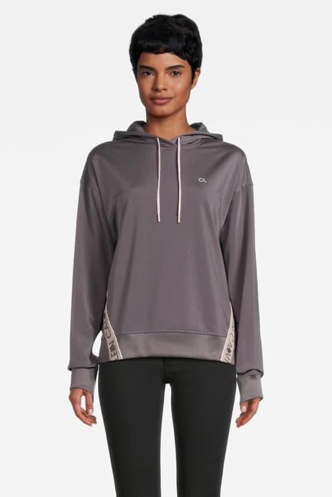 PW - HOODIE BLACKENED PEARL/ROSE QUARTZ by Calvin Klein