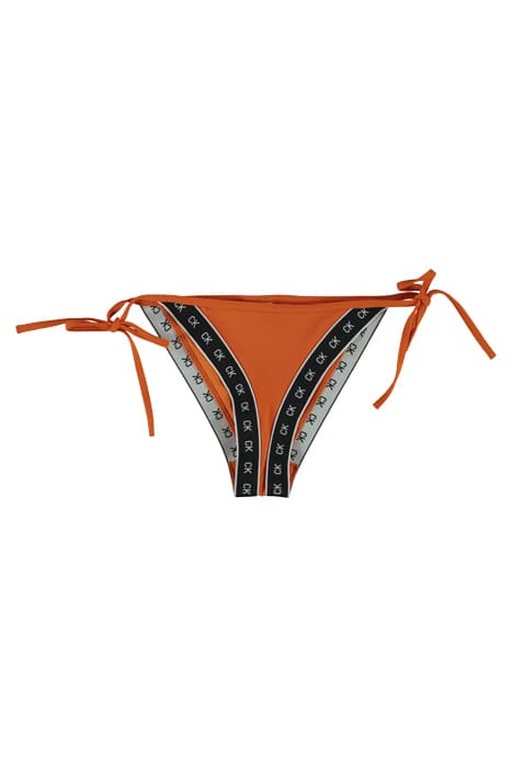 EO/ CHEEKY SIDE TIE VERMILLION ORANGE by Calvin Klein