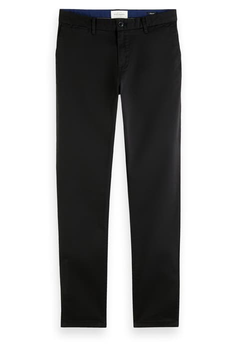 NOS STUART - CLASSIC REGULAR SLIM FIT CHINO BLACK by Scotch & Soda