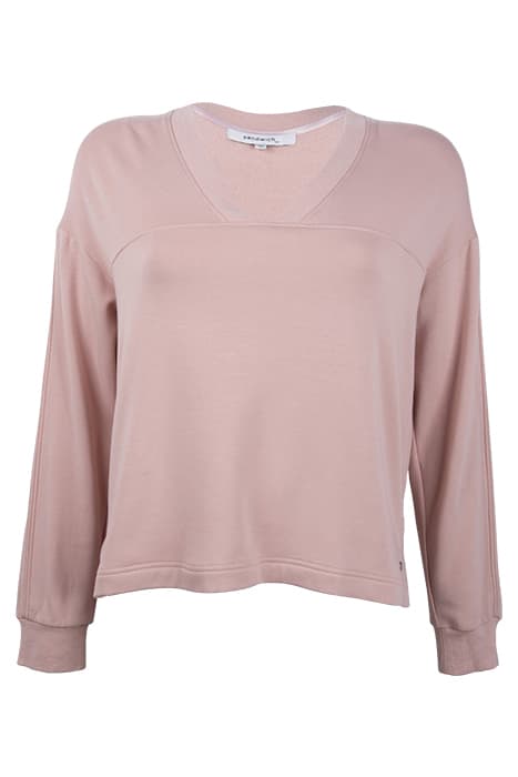 SWEATSHIRT MET V-HALS MISTY ROSE by Sandwich