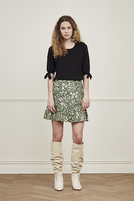 TILLY SKIRT BLACK/MOSS by Fabienne Chapot