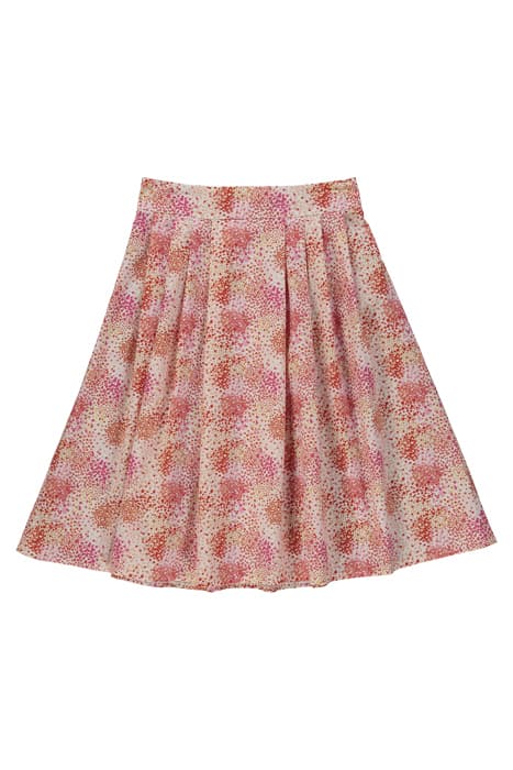 SKIRT IN PRINTED POPLIN RED by Paule Ka