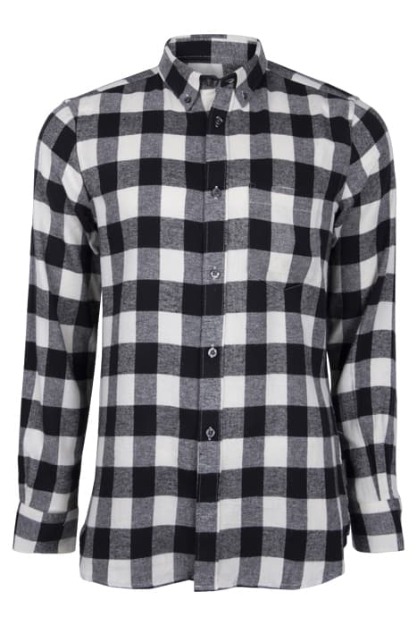 LARGE GINGHAM FLANNEL LS ECRU by French Connection