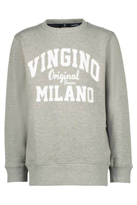 CREWNECK-CLASSIC-LOGO GREY MELEE by Vingino