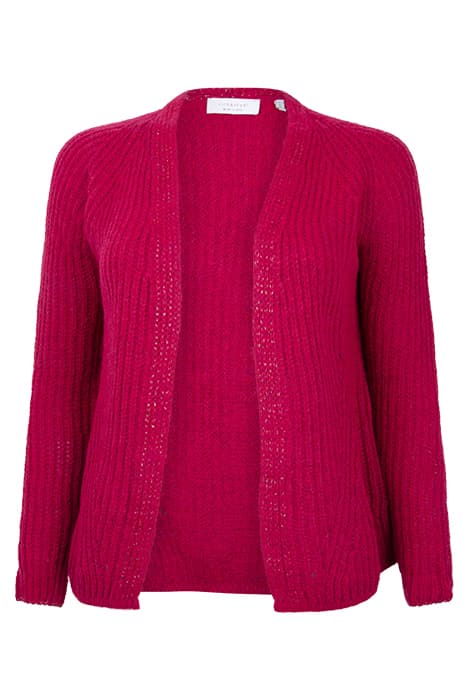 CARDIGAN LUREX DETAIL RASPBERRY PINK by Rich & Royal