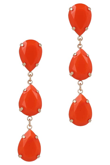 TRIPLE EARRINGS CORAL by OTAZU