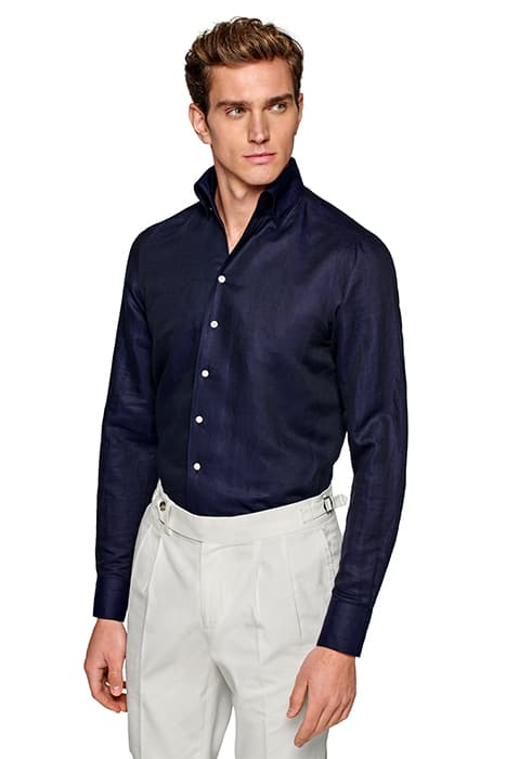 NAVY EXTRA SLIM FIT SHIRT NAVY by Suitsupply