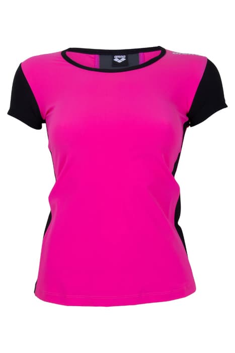 W PERF REVO T-SHIRT FRESIA ROSE BLACK by Arena