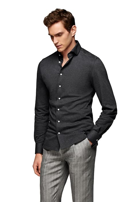 DARK GREY EXTRA SLIM FIT SHIRT DARK GREY by Suitsupply