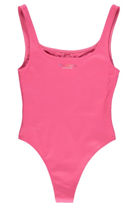 SEAMING BODYSUIT PINK FLAMBE by Calvin Klein