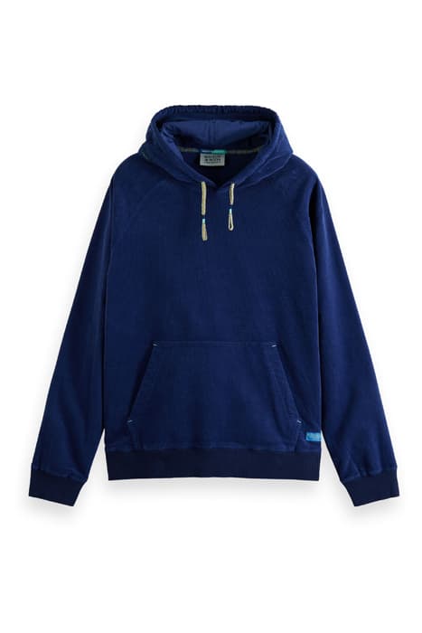 SOFT CORDUROY HOODIE MARINE by Scotch & Soda