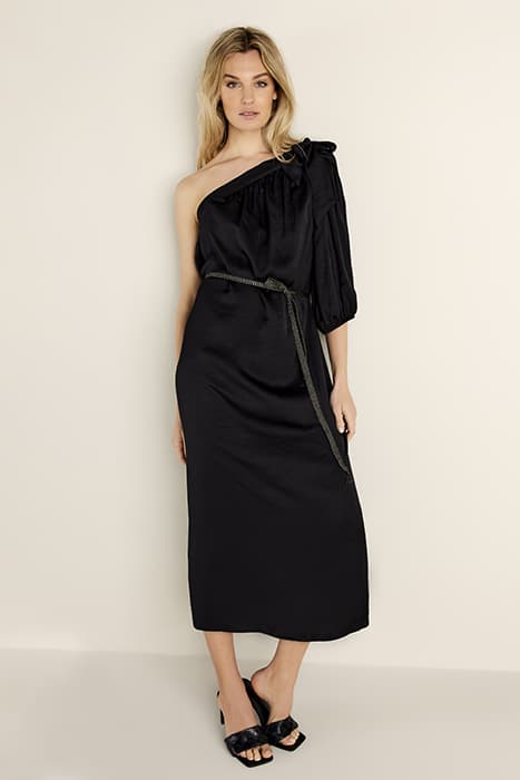 QUINTY: DRESS SILKY TOUCH BLACK by Summum Woman