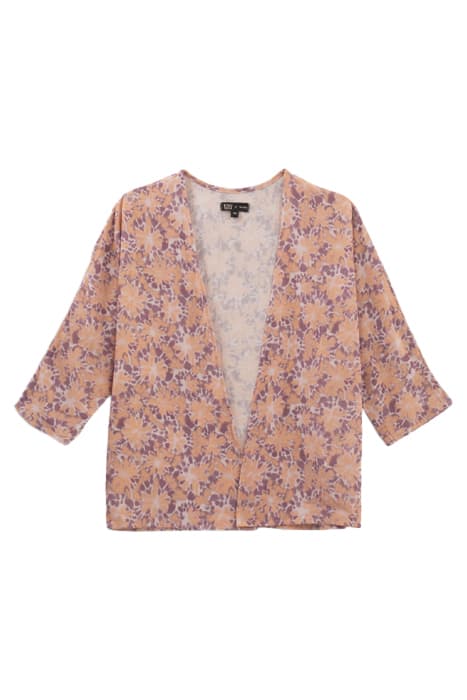 GIRLS’ VIOLET PSYCHEDELIC FLOWER PRINT KIMONO by IKKS