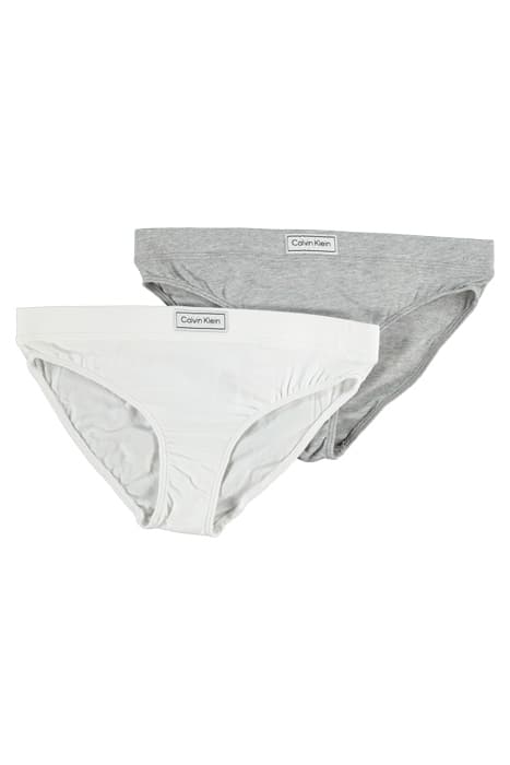 2PK BIKINI-HERITAGE PVHWHITE/GREYHEATHER by Calvin Klein