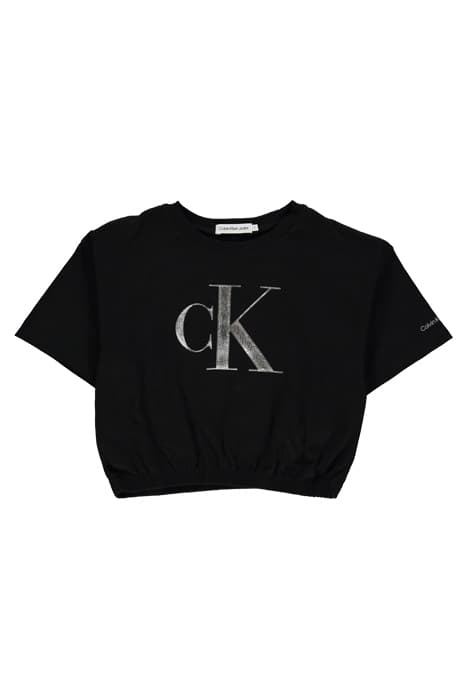 EO/ METALLIC TEE SS CK BLACK by Calvin Klein