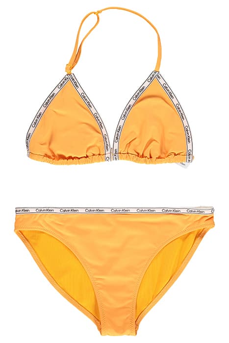 TRIANGLE BIKINI SET MANGO ORANGE by Calvin Klein