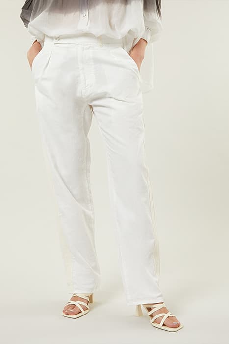 STRAIGHT PANTS SLUB TWILL ECRU by 10DAYS