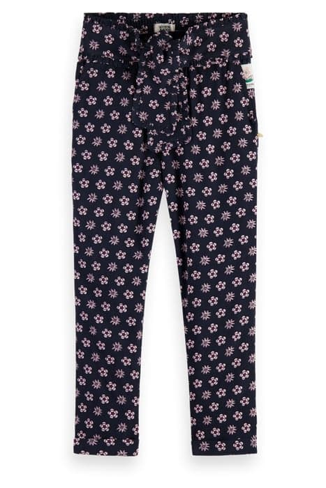 ALL-OVER PRINTED DRAPEY BOW TIE RELAXED SLILM-FIT PANTS NIGH by Scotch & Soda