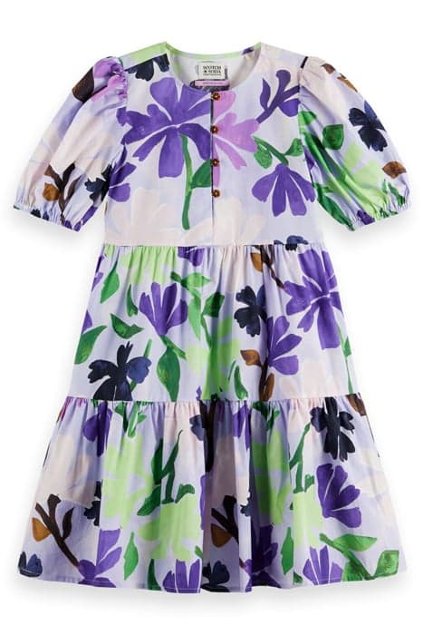 ALL-OVER PRINTED SHORT-SLEEVED DRESS PAINTERS FLOWER by Scotch & Soda