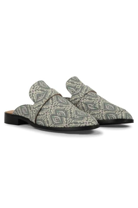 CANVAS PRINTED LOAFER OATMEAL by Summum Woman