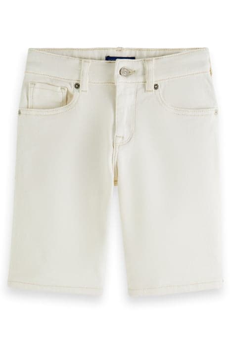 STRUMMER SLIM FIT SHORT — GARMENT DYED COLOURS OFF WHITE by Scotch & Soda