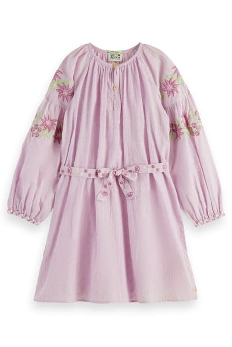 LONG-SLEEVED LIGHTWEIGHT FLOWER EMBROIDERY DRESS ORCHID by Scotch & Soda